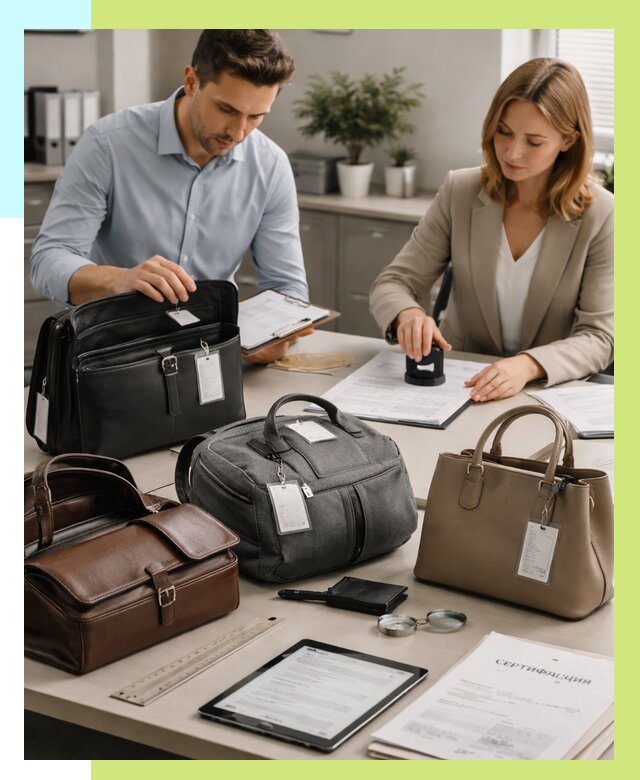 Сертификация сумок в Симферополе от 7790 руб. | Алешин-Сим