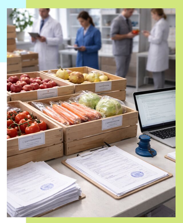 Сертификация овощей и фруктов в Симферополе от 8829 р. | Алешин-Сим
