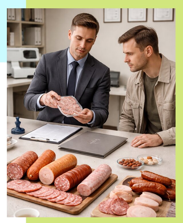 Сертификация колбасных изделий в Симферополе от 7790 р. | Алешин-Сим