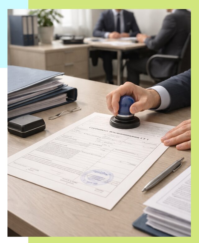 Сертификат происхождения СТ 1 в Симферополе от 4674 р. | Алешин-Сим