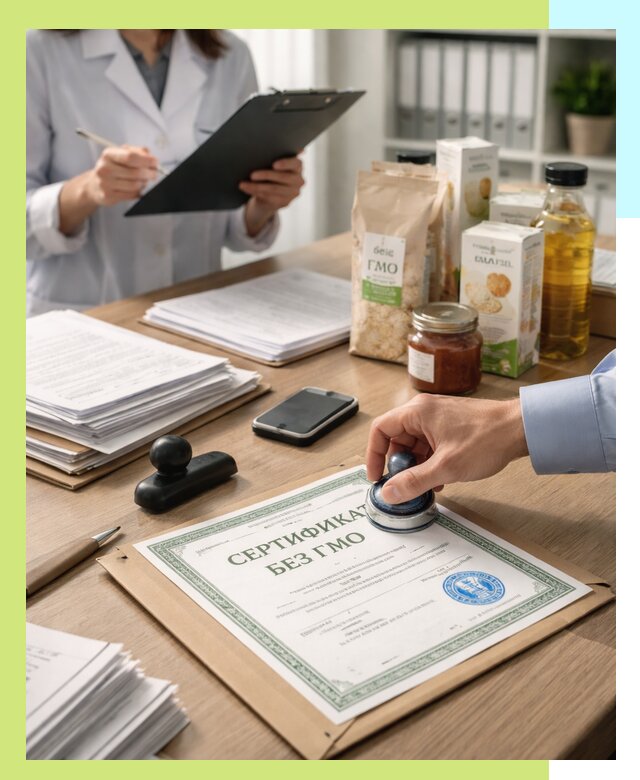 Получение сертификата Без ГМО для продукции в Симферополе